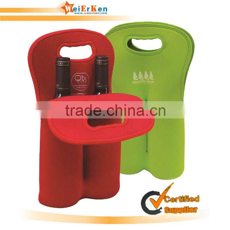 2013 fashion and design customized neoprene wine bag