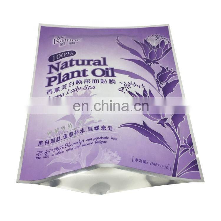 12 ml custom printing three-side sealed special shaped spout pouch for hair conditioner packaging