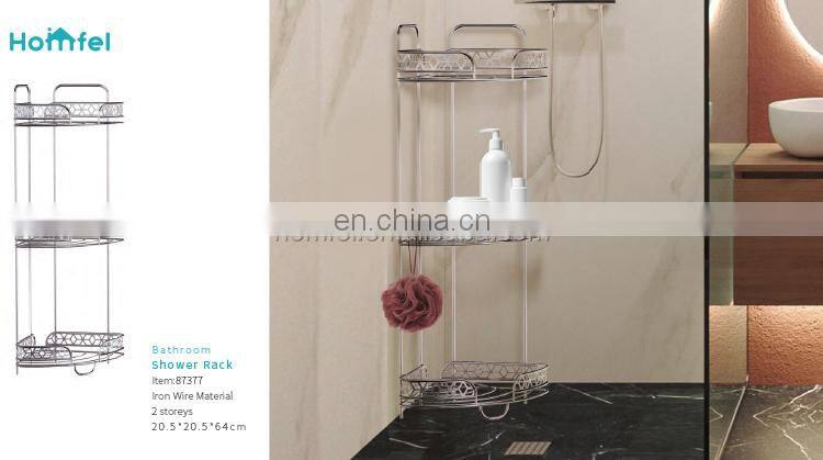 Bathroom Storage Iron Wire Rack Black Electrophoresis Suction PS Box
