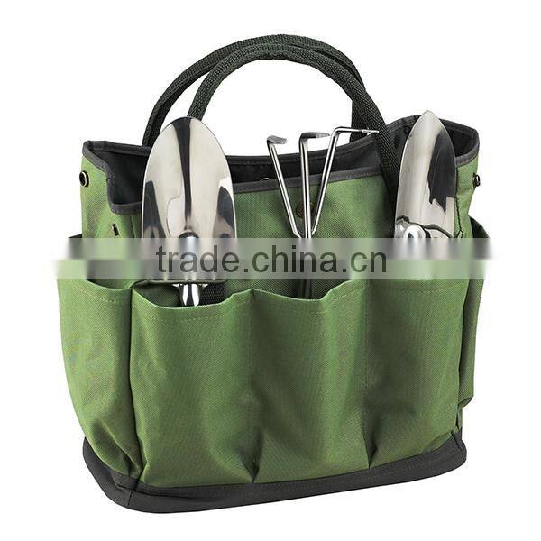 Heavy Duty Canvas Small Tool Bag Portable Small Round Tool Tote Bag