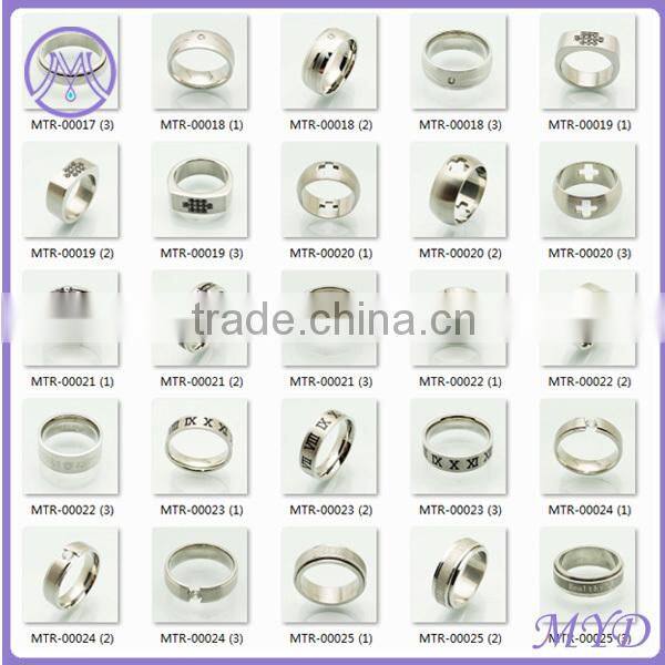 China wholesale jewelry stainless steel mens rings