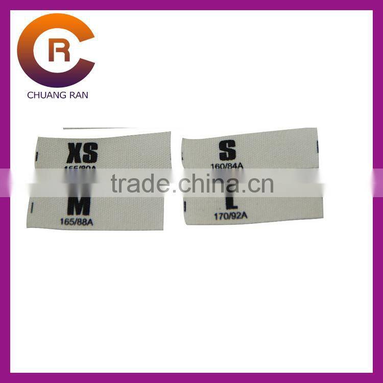 Cheap logo printed custom clothing labels