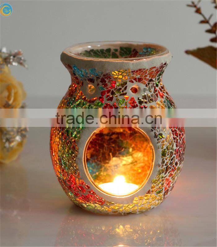 unique waste oil burner Type mosaic glass