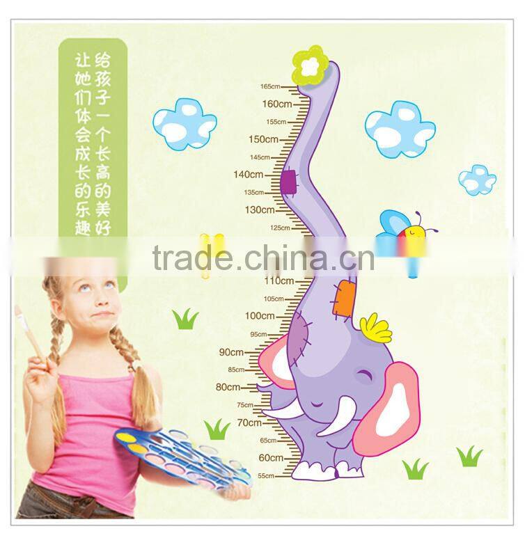 removable kids height growth chart vinyl wall sticker