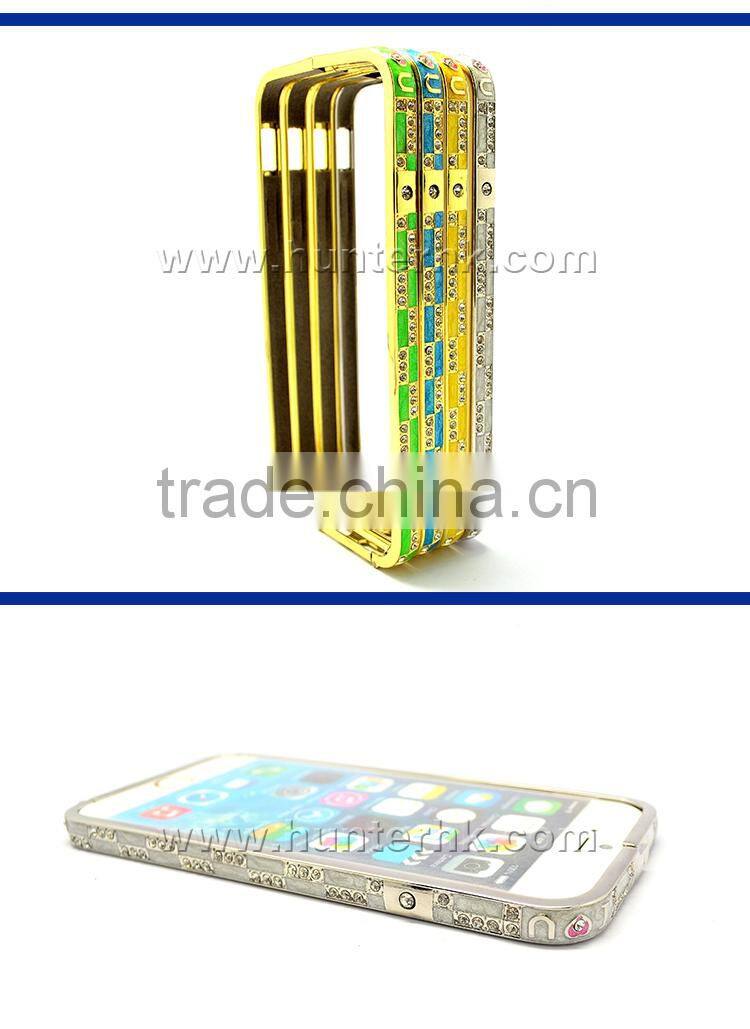 Beautiful Aluminum Bumper Diamond Case For iPhone6