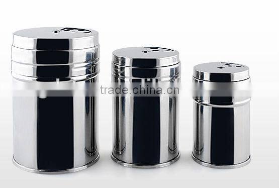 Rotate the multi-purpose Stainless Steel Salt and Pepper Dispenser bottle