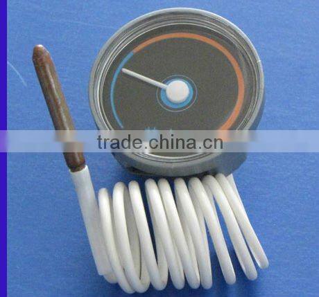 Capillary type clothes dryer thermometer