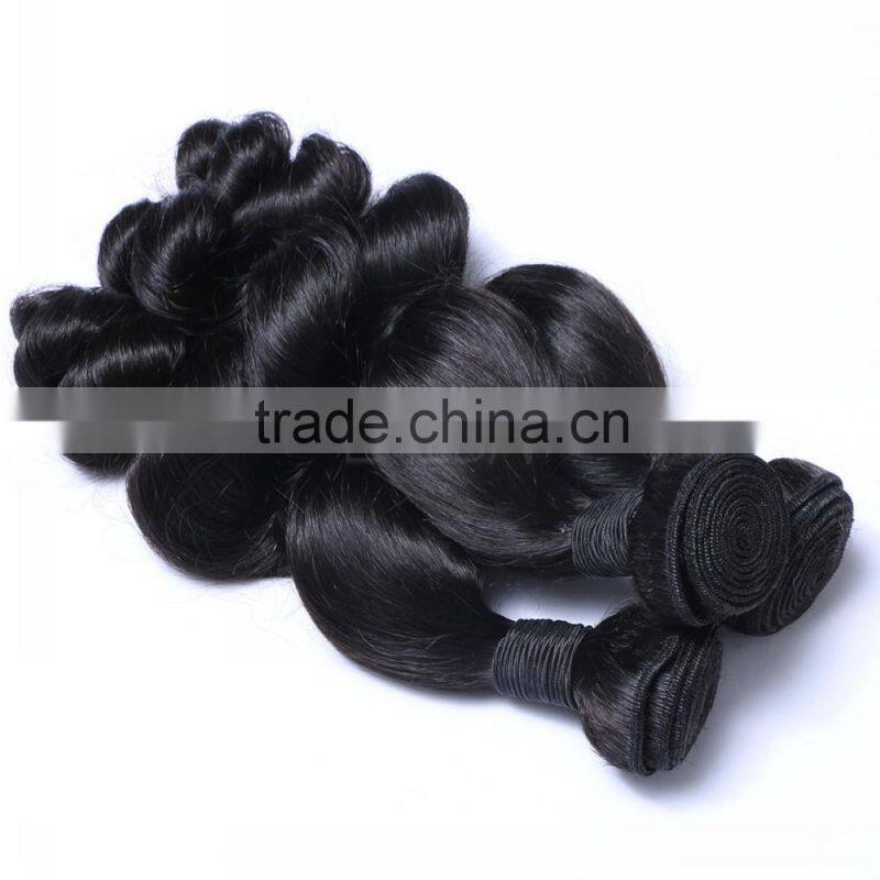 Loose wavy human tasha hair weave in hair extension no tangle no shed human hair weave