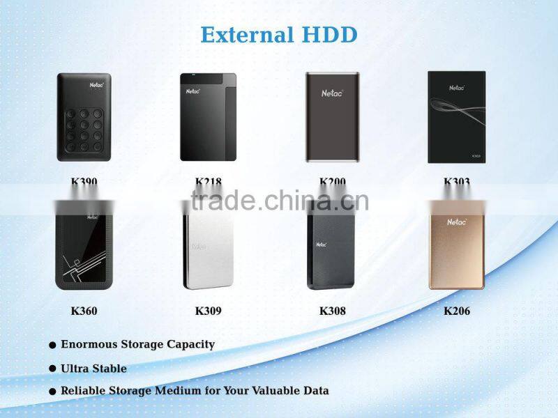 USB 3.0 NETAC K218 2TB 2.5" External Hard Disk Drive