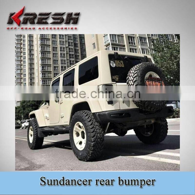 front guard, NEW design 4x4 SUV KRESH-sundancer wrangler front bumper used for 2007-2015JK with black color and steel material