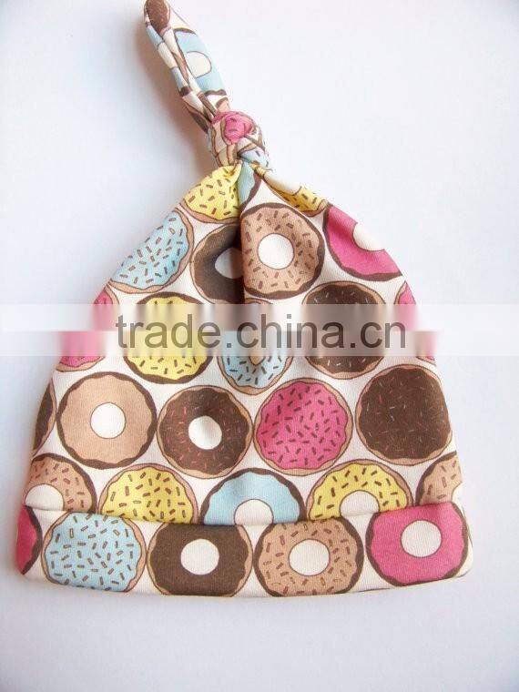 Ins Hot Sale Baby Cotton Printed Spring & Autumn Headwear Newborn Baby Cap Kids Hats