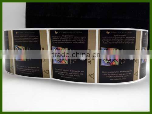 Different shapes customize sticker labels for Olive Oil bottles