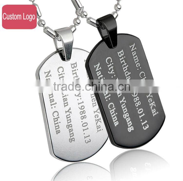 High Quality Stainless Steel Mirror Polish Blank Dog Tag
