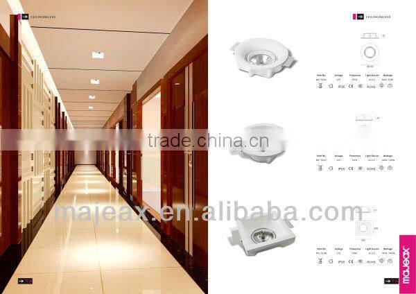 Decorative Gypsum Plaster Gesso And Glass Fabre ceiling lights