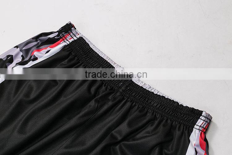 100 polyester mesh fabric red logo embroidery basketball jersey uniform