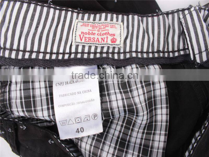 Mens cheap 100% garment stock lot printed shorts