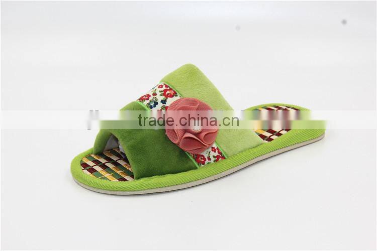 Flax slippers home indoor antiskid men and women natural bamboo rattan mat bottom cool summer slippers