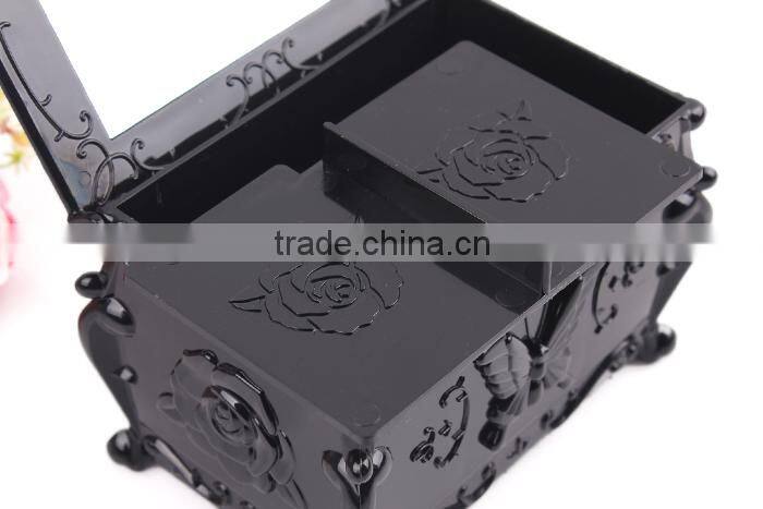 D16 ANPHY Cabinet Flower Pattern Storage Case With Mirror Jewelry Box Holder Display Stock