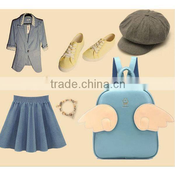 Cute small backpack the best ladies match item with changable wings