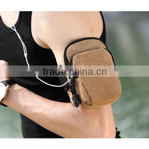 fashion running waist bag cheap canvas sports bag men cycling waist bag