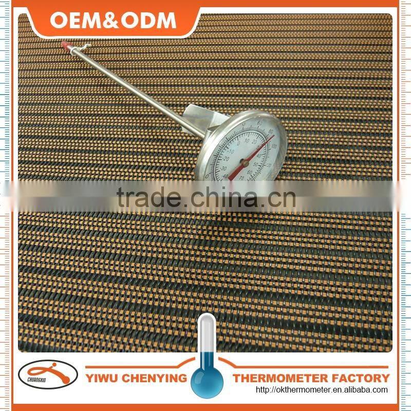 household metal food thermometer stainless steel sensor probe arrow scale plastic cover competitive price fast instant temp.