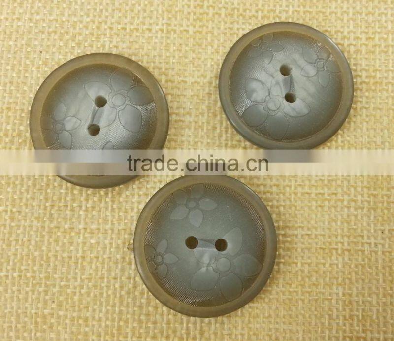 Laser Logo Resin Button --FB007