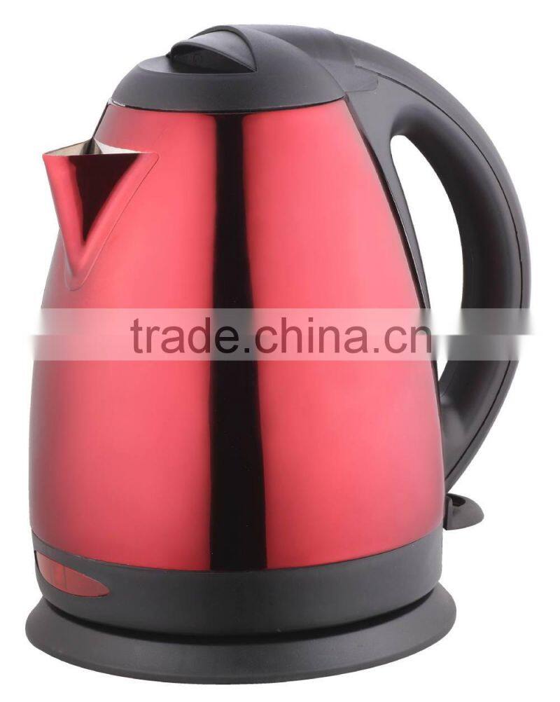 The fashion design low price home appliance and efficient stainless steel mini electric water kettle