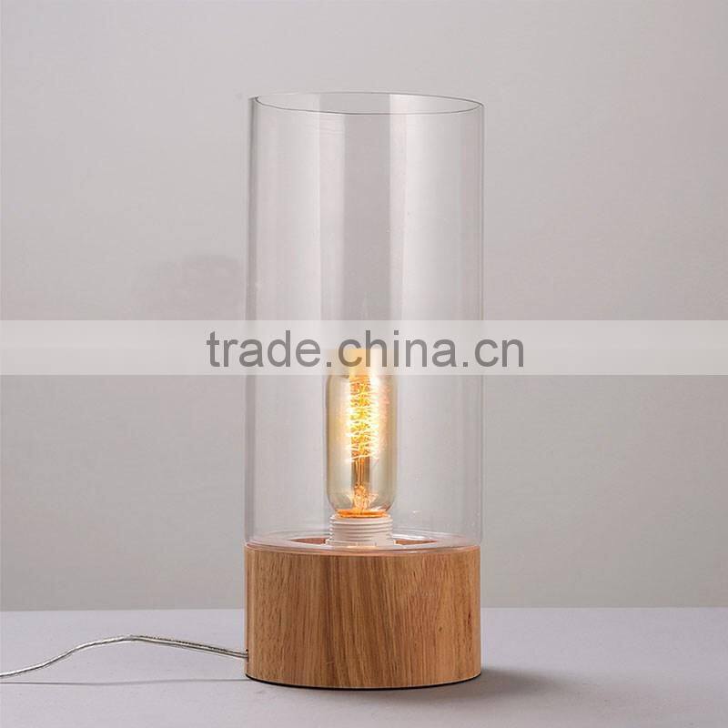 a table lamp for shop modern decorative glass wood table light made in china