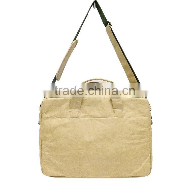 China Factory lower price recycle tyvek laptop color design enviromental tyvek paper handbag cross body bag