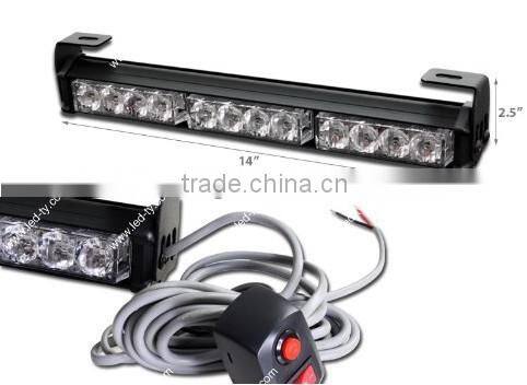 14"LED Warning Lightbar LED Strobe Lightbar 12 LED Emergency Strobe Lightbars