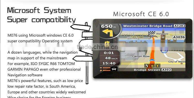 M076-TV Digital, Bluetooth, AV-input, DDR128MB (Brazil, Chile gps)