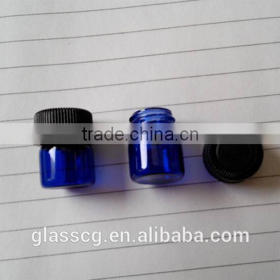 Cobalt blue Glass Vials Bottles With dropper