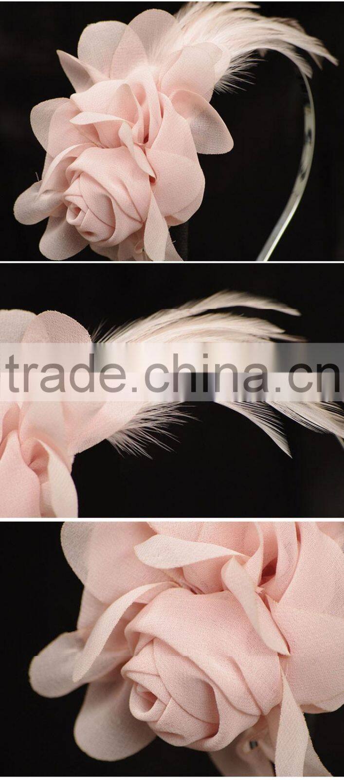 Wedding Party Feather Sinamay Hair Fascinator