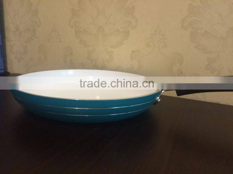 Sky Blue Non stick ceramic coating Cooking Pan Frying Skillet Pan Pizza Pan
