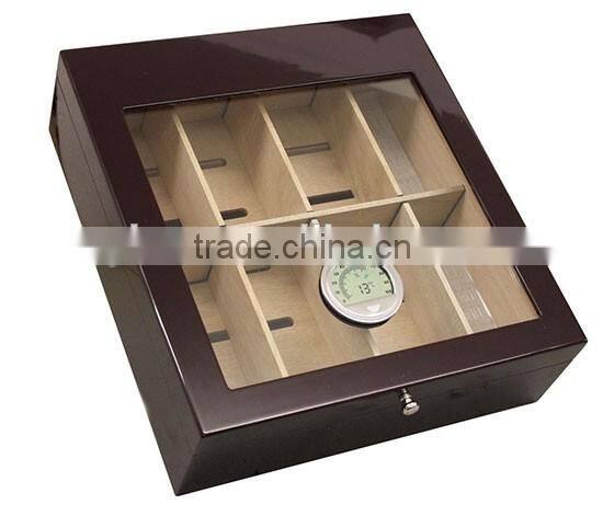 2016 wood cherry gloss top humidor for hot sale