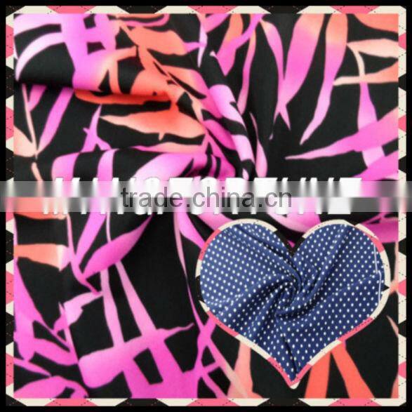 Dri fit fabric polyamide spandex printed fabric
