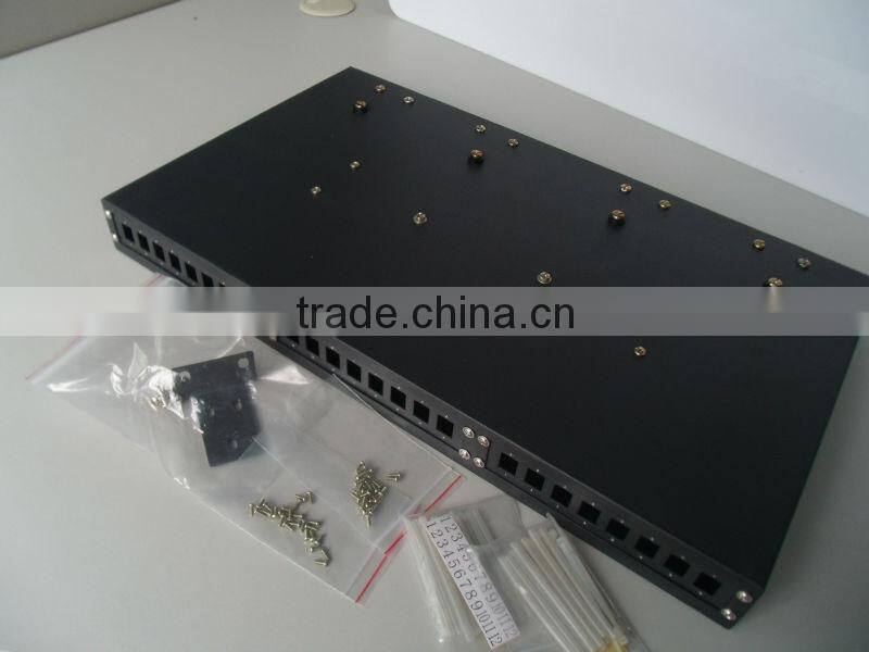 12 FC Cores Fixed rack mounting 1U Fiber Optical Distribution Frame(ODF)