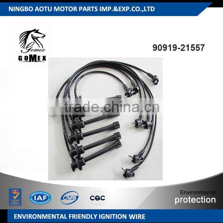 High voltage silicone Ignition wire set, ignition cable kit, spark plug wire 90919-21557 for TOYOTA
