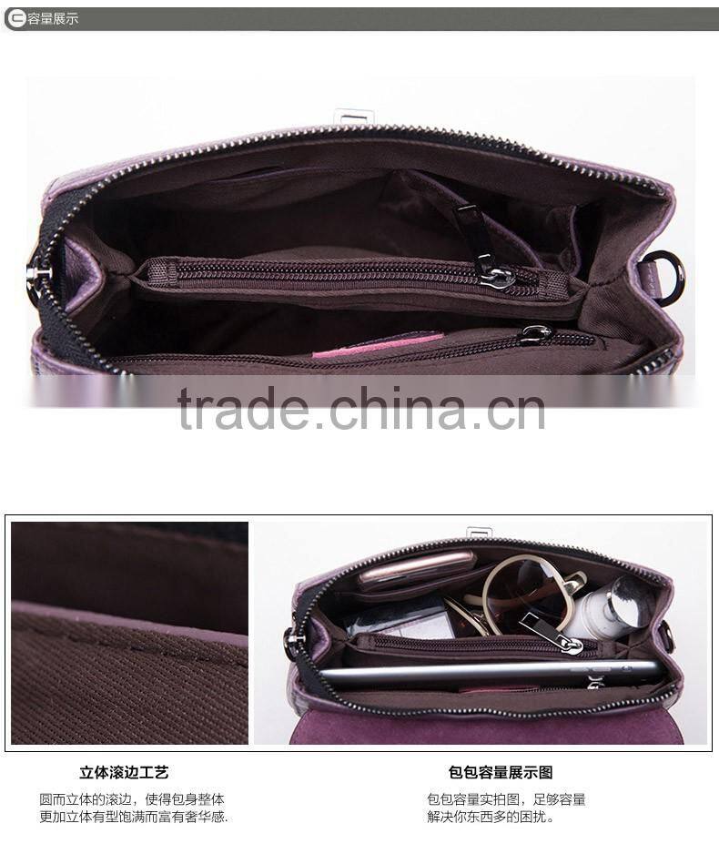 2016 New trend hot selling genuine leather women bags high quality tote leather shoulder bag purse