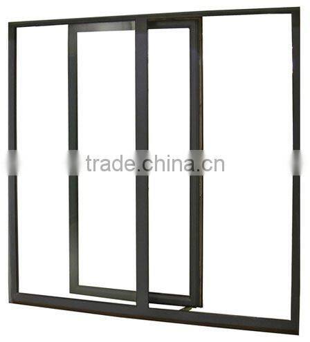 aluminum color sliding doors with grids