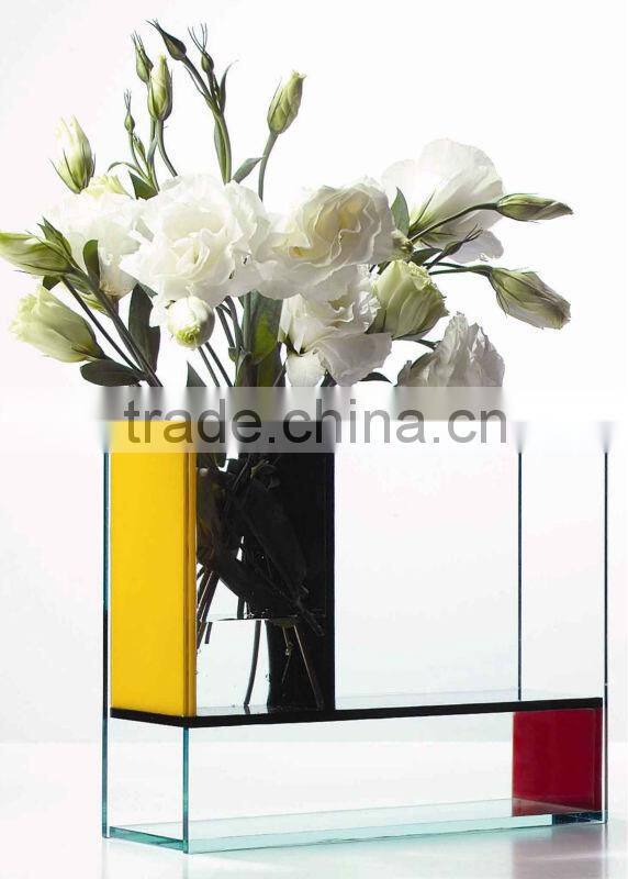 Cube acrylic vase