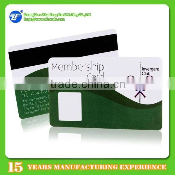 Plastic CR80 gift card with premier quality