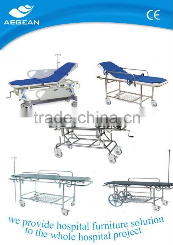 AG-HS005 CE approved hospital furniture transfer stretcher xiehe lock