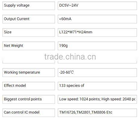 Wireless Aluminum Shell Dream Color controller With SD car/RF Dream Aluminum Shell Color LED Controller DC5V 12V 24V is optional