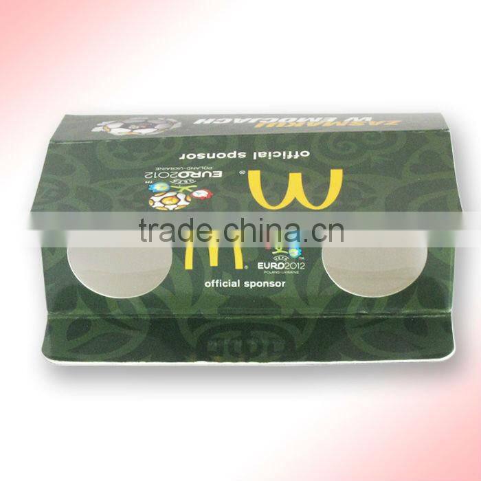 2014 newest custom printed logo design promotional cardboard folding binoculars