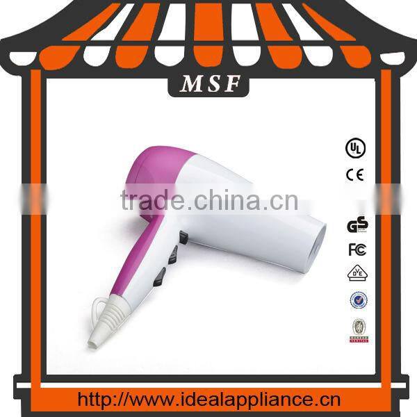 Professional golden DC motor hotel hair dryer with brushless motor