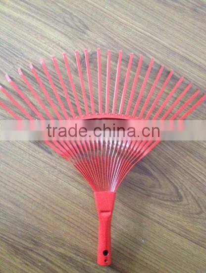 22 teeth Wooden Handle Painting steel garden rake