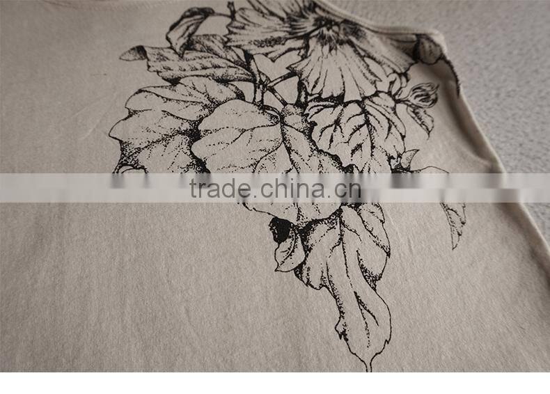 Alibaba china top product women's sexy custom printing burnout tank top