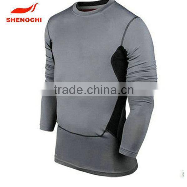 2015 Mens Tight Running Compression Tops Factory Price