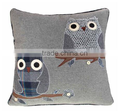 decorative owl pillow brown/pillow case/washable pillow cases/Cushion Cover Pillowcase Owl